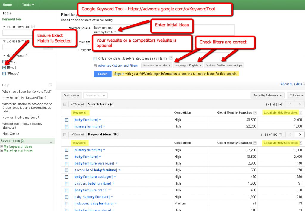 Keyword Research with Google Keyword Tool Keyword Research with Google Keyword Tool