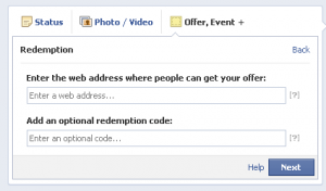 facebook page offers facebook page offers